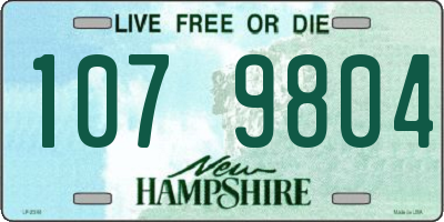 NH license plate 1079804