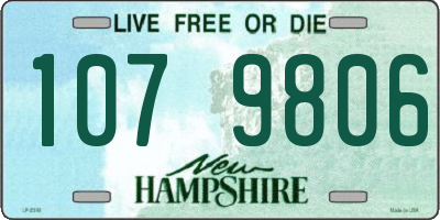 NH license plate 1079806