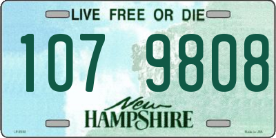 NH license plate 1079808