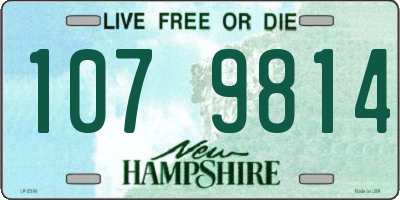 NH license plate 1079814