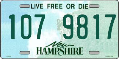 NH license plate 1079817