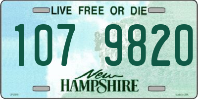 NH license plate 1079820