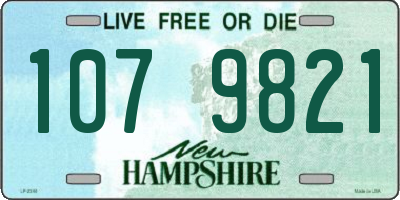 NH license plate 1079821
