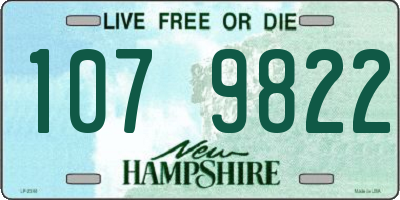 NH license plate 1079822