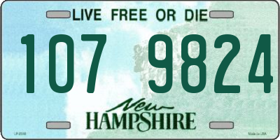 NH license plate 1079824