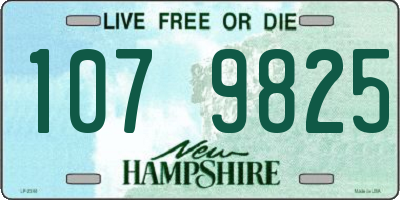 NH license plate 1079825