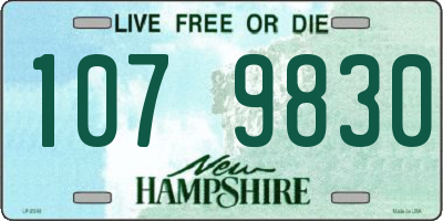 NH license plate 1079830
