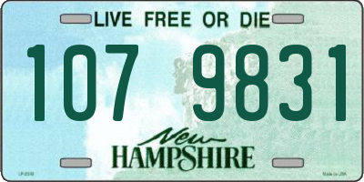 NH license plate 1079831