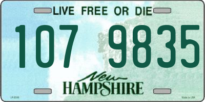 NH license plate 1079835