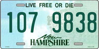 NH license plate 1079838