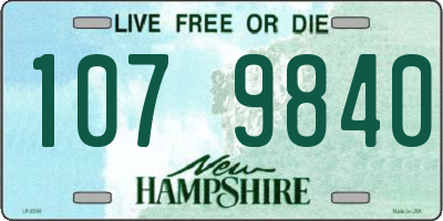 NH license plate 1079840