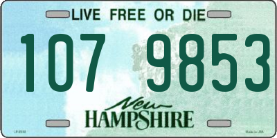 NH license plate 1079853