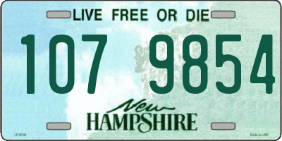 NH license plate 1079854