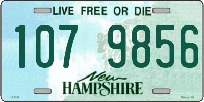 NH license plate 1079856