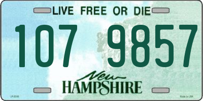 NH license plate 1079857