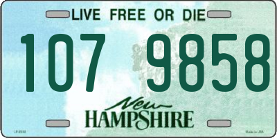 NH license plate 1079858
