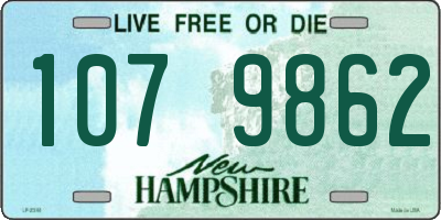 NH license plate 1079862