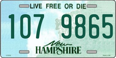 NH license plate 1079865