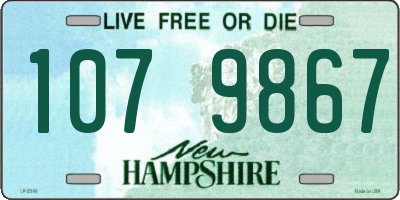 NH license plate 1079867