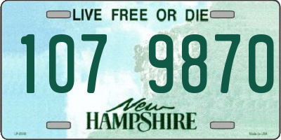NH license plate 1079870