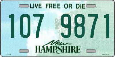 NH license plate 1079871