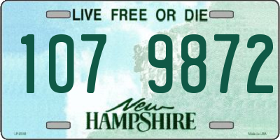 NH license plate 1079872