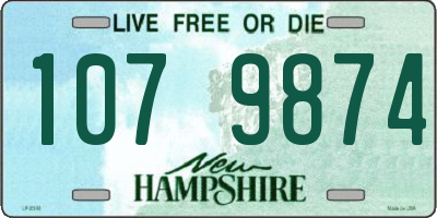 NH license plate 1079874