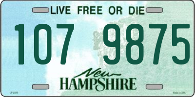 NH license plate 1079875