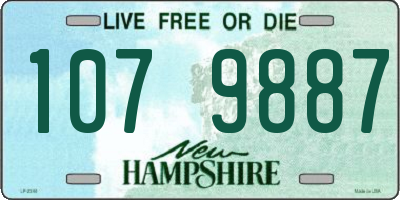 NH license plate 1079887