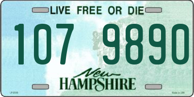 NH license plate 1079890