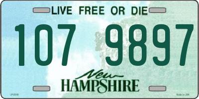 NH license plate 1079897