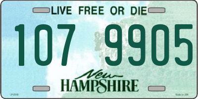 NH license plate 1079905