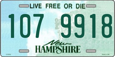 NH license plate 1079918