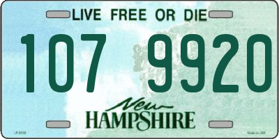 NH license plate 1079920