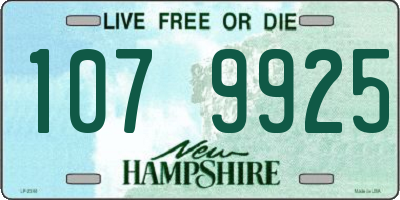 NH license plate 1079925