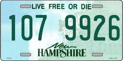 NH license plate 1079926