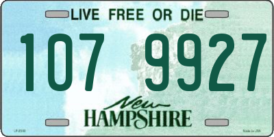 NH license plate 1079927