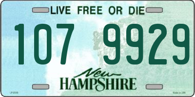 NH license plate 1079929