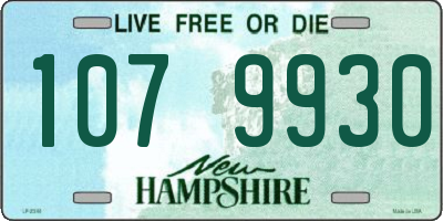 NH license plate 1079930