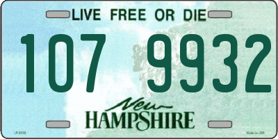 NH license plate 1079932