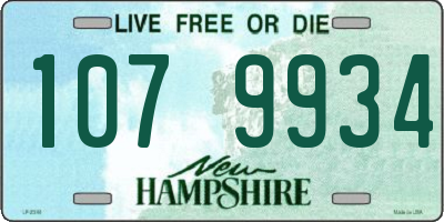 NH license plate 1079934