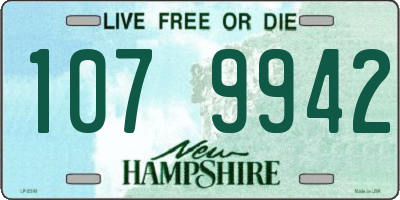 NH license plate 1079942