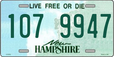NH license plate 1079947