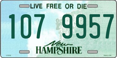 NH license plate 1079957