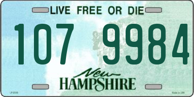 NH license plate 1079984