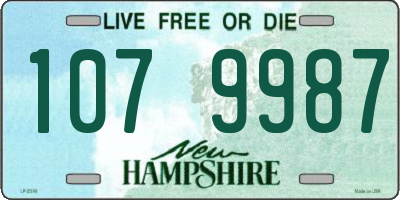 NH license plate 1079987