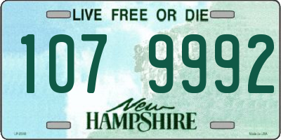NH license plate 1079992