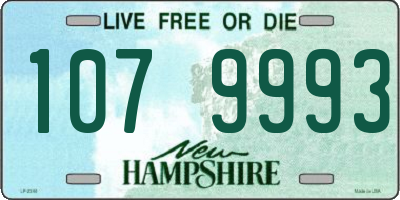 NH license plate 1079993