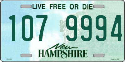 NH license plate 1079994
