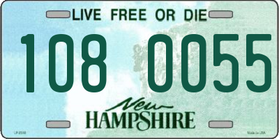 NH license plate 1080055